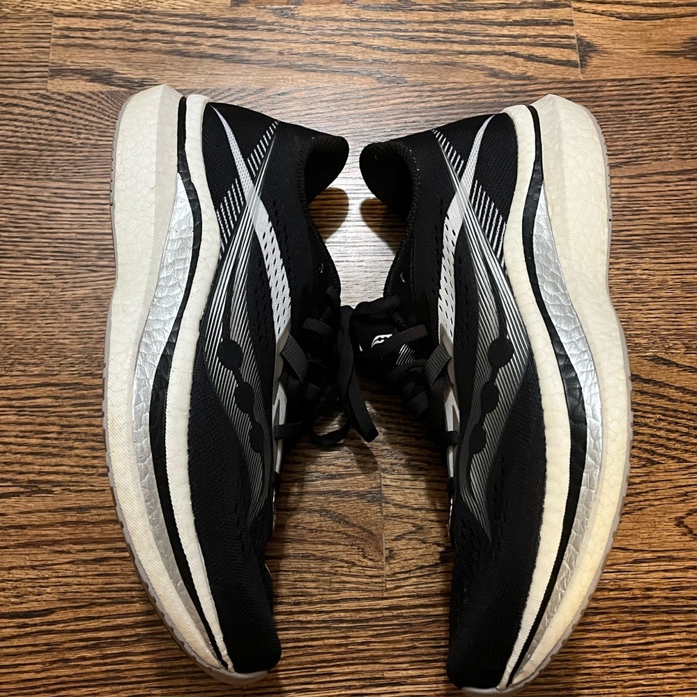 Saucony Black and White Running Shoes - Picture 4 of 6